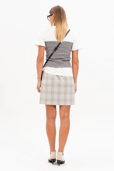 Топ SILVERSPICE S-7522 светло-серый размер 42-48 #2