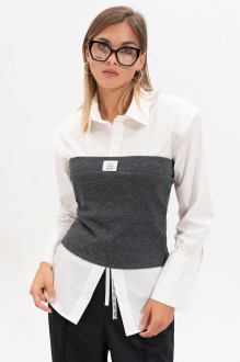 Топ SILVERSPICE S-7522 темно-серый #1