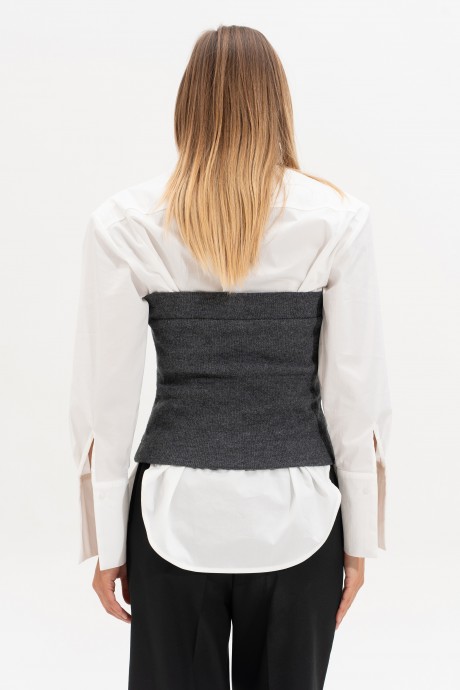 Топ SILVERSPICE S-7522 темно-серый размер 42-48 #6