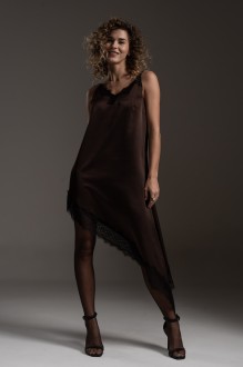 Вечернее платье SILVERSPICE S-5540 шоколад