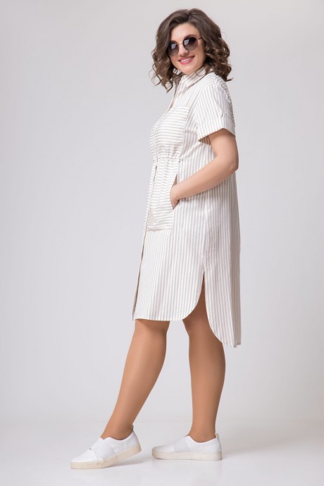 Платье EVA GRANT 160 бежевый размер 48-58 #3