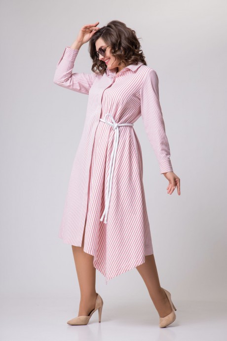 Платье EVA GRANT 158 розовый размер 48-58 #4