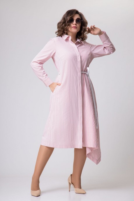 Платье EVA GRANT 158 розовый размер 48-58 #5