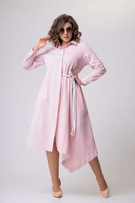 Платье EVA GRANT 158 розовый размер 48-58 #6