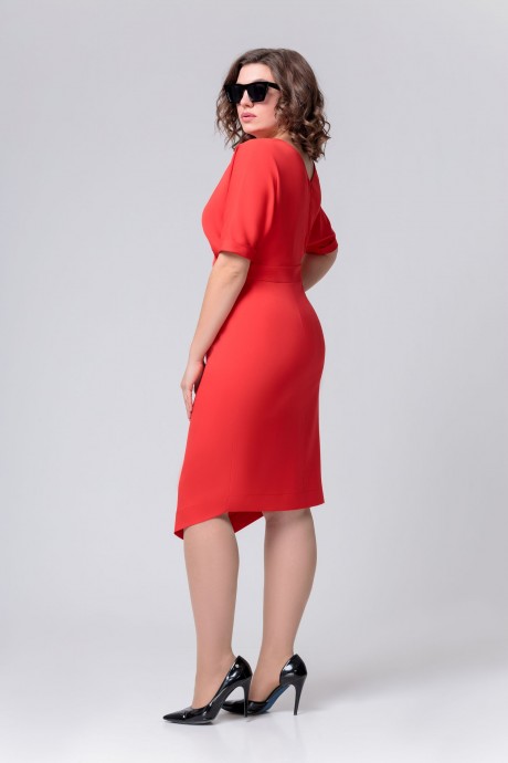 Платье EVA GRANT 144-3 красный размер 48-58 #2