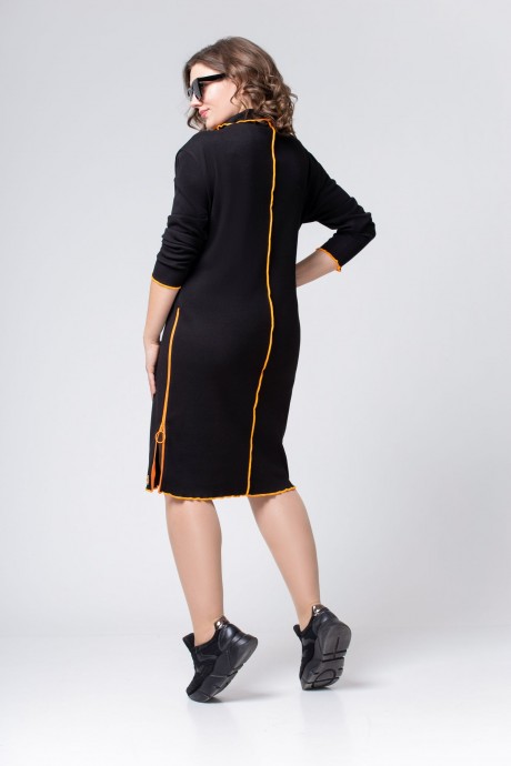 Платье EVA GRANT 141-1 черный размер 48-58 #5