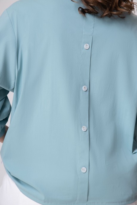 Блузка EVA GRANT 166-1 мятный размер 48-58 #4