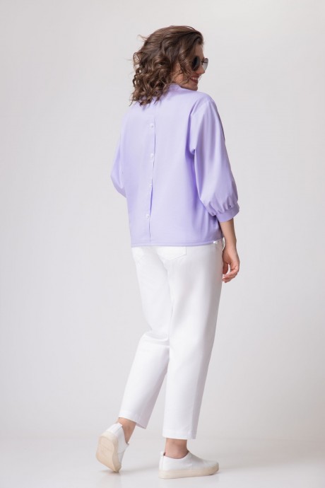 Блузка EVA GRANT 165-1 лиловый размер 48-58 #4