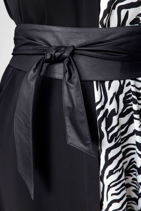 Платье EVA GRANT 190 черно-белый размер 48-58 #5
