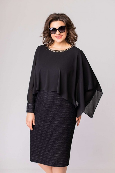 Платье EVA GRANT 7041 черный размер 48-64 #2