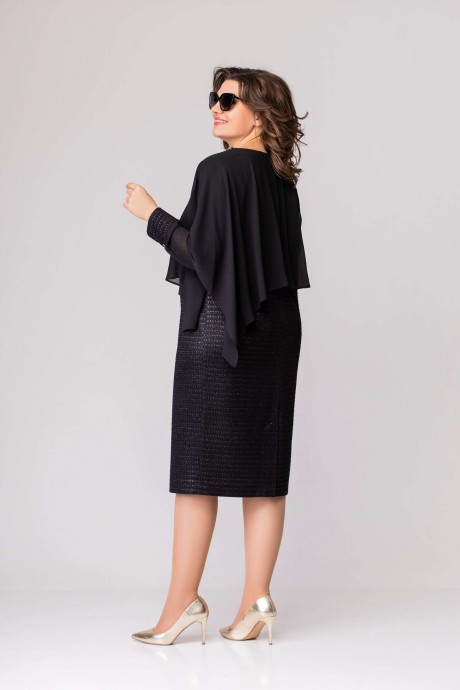 Платье EVA GRANT 7041 черный размер 48-64 #4