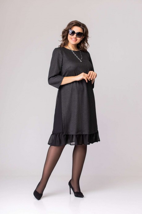 Платье EVA GRANT 1004-2 горошек размер 48-58 #1
