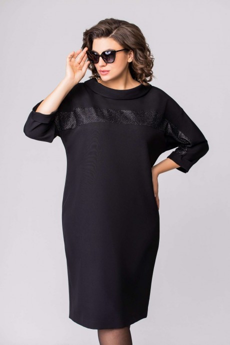 Платье EVA GRANT 7273 черный размер 48-64 #3