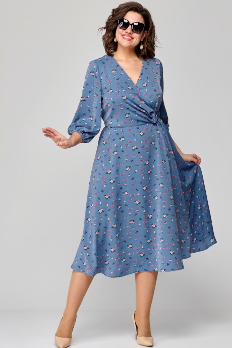 Платье EVA GRANT 7088 -1 голубой размер 48-58 #2