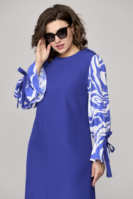 Платье EVA GRANT 7060 -2 синий размер 48-58 #4