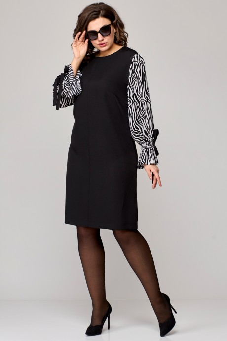 Платье EVA GRANT 7060 -3 черный размер 48-58 #4
