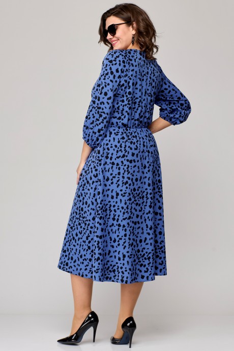 Платье EVA GRANT 7100 синий с черным размер 48-58 #4
