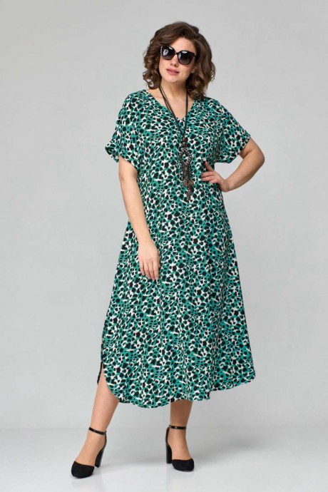 Платье EVA GRANT 7198 зеленый размер 48-58 #2