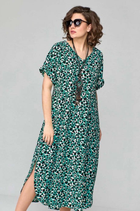 Платье EVA GRANT 7198 зеленый размер 48-58 #4