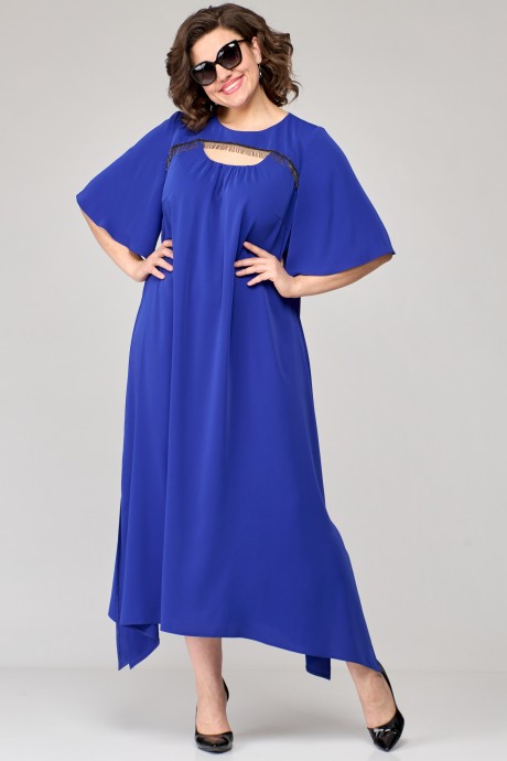 Вечернее платье EVA GRANT 7089 василек размер 48-56 #2