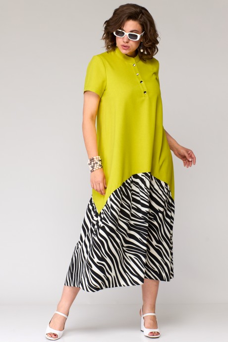 Платье EVA GRANT 7061 -2 желтый размер 44-60 #2