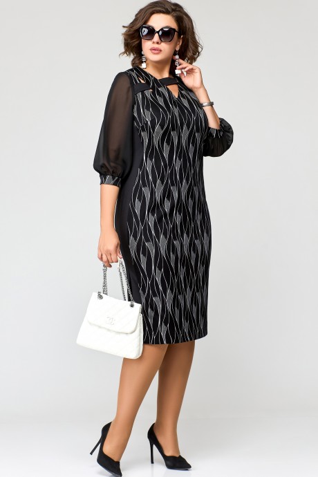 Вечернее платье EVA GRANT 7220-1 черный размер 48-58 #1