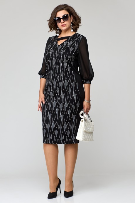 Вечернее платье EVA GRANT 7220-1 черный размер 48-58 #2
