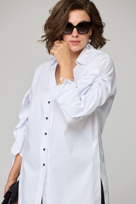 Блузка EVA GRANT 7136-1 белый размер 44-58 #2