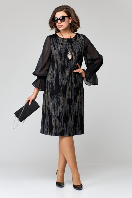 Вечернее платье EVA GRANT 7236-1 черный размер 48-54 #1