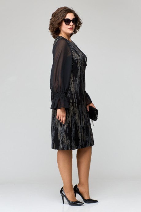 Вечернее платье EVA GRANT 7236-1 черный размер 48-54 #3