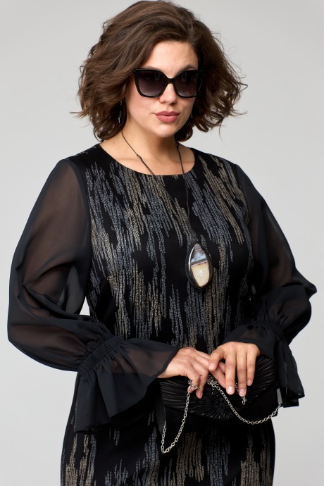 Вечернее платье EVA GRANT 7236-1 черный размер 48-54 #5