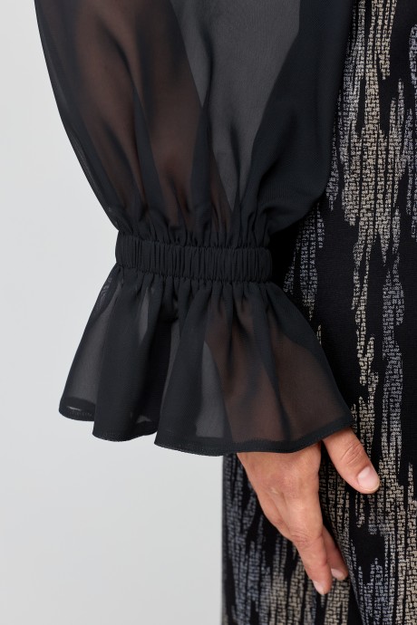 Вечернее платье EVA GRANT 7236-1 черный размер 48-54 #6