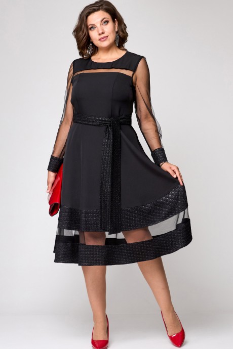 Вечернее платье EVA GRANT 7310 черный размер 48-58 #2
