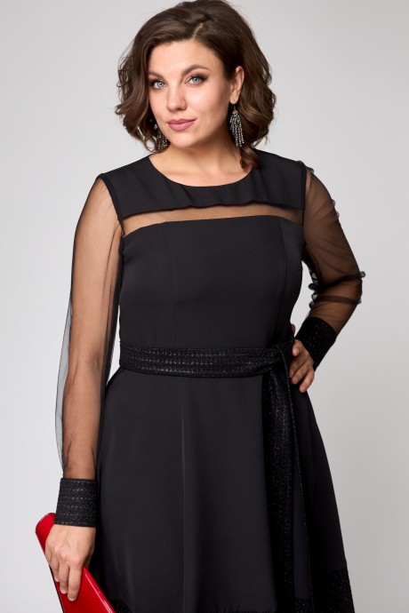 Вечернее платье EVA GRANT 7310 черный размер 48-58 #3