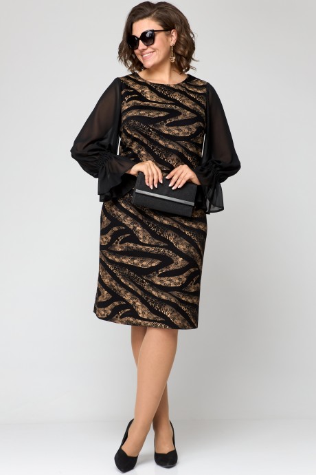 Вечернее платье EVA GRANT 7236 капучино размер 48-58 #4