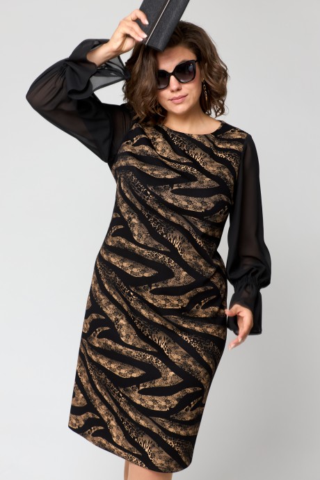 Вечернее платье EVA GRANT 7236 капучино размер 48-58 #6