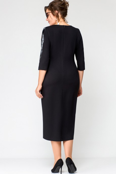 Платье EVA GRANT 7177 черный размер 48-58 #5