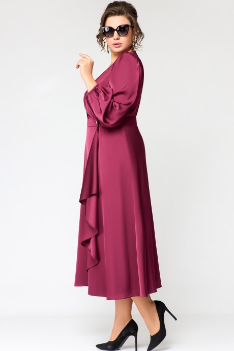 Вечернее платье EVA GRANT 7135 марсала размер 48-58 #5