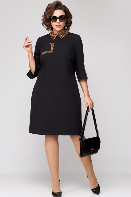Платье EVA GRANT 7229 черный размер 50-60 #1