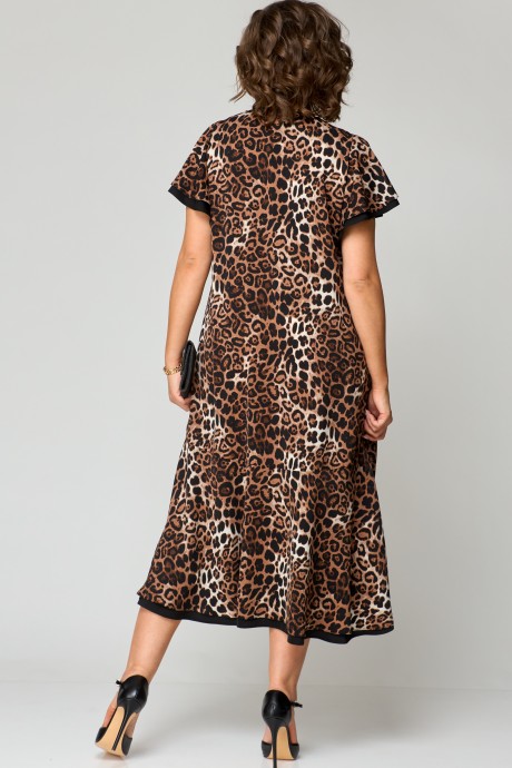 Платье EVA GRANT 7223 леопард размер 50-60 #5