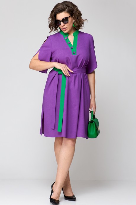Платье EVA GRANT 7177 фиолетовый размер 50-60 #3