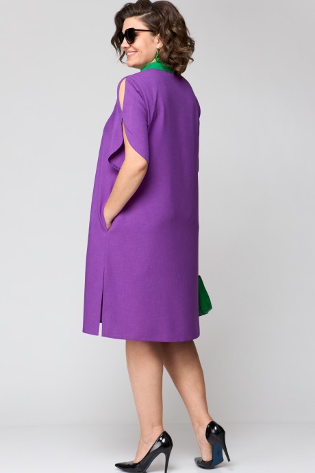 Платье EVA GRANT 7177 фиолетовый размер 50-60 #7