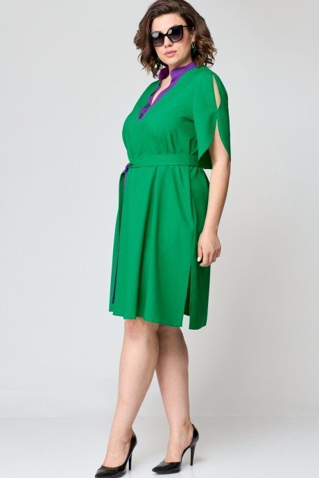 Платье EVA GRANT 7177 зелень размер 50-60 #3