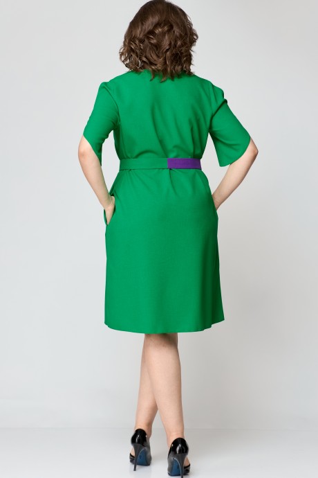 Платье EVA GRANT 7177 зелень размер 50-60 #7