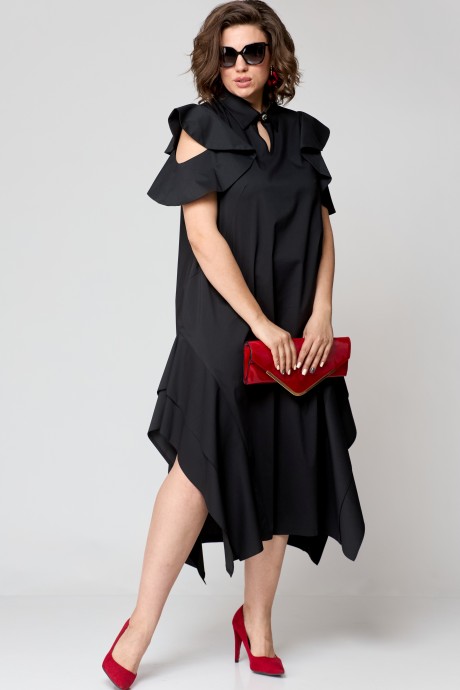 Вечернее платье EVA GRANT 7297 черный размер 48-58 #3