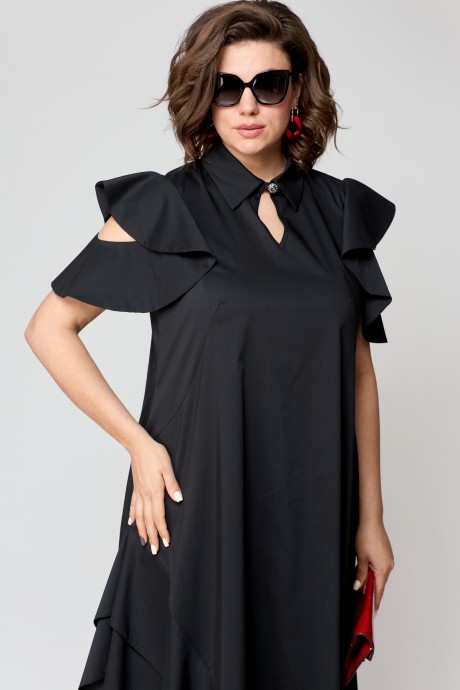 Вечернее платье EVA GRANT 7297 черный размер 48-58 #4