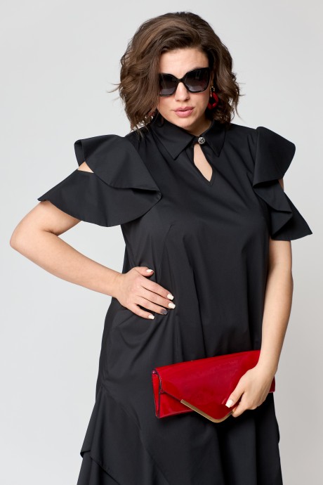 Вечернее платье EVA GRANT 7297 черный размер 48-58 #5