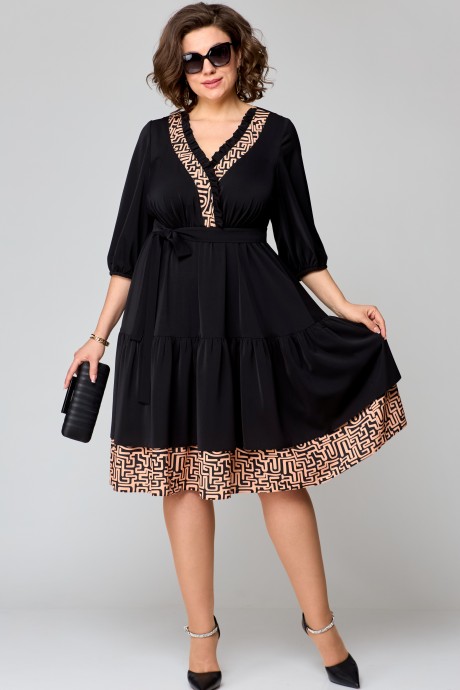 Платье EVA GRANT 7246 черный размер 50-60 #2