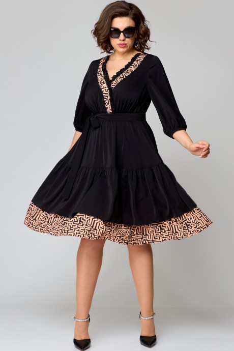 Платье EVA GRANT 7246 черный размер 50-60 #4