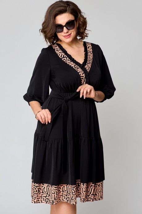 Платье EVA GRANT 7246 черный размер 50-60 #5